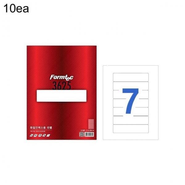 라벨지 LS-3625 7칸 화일 100매 160x38 10입