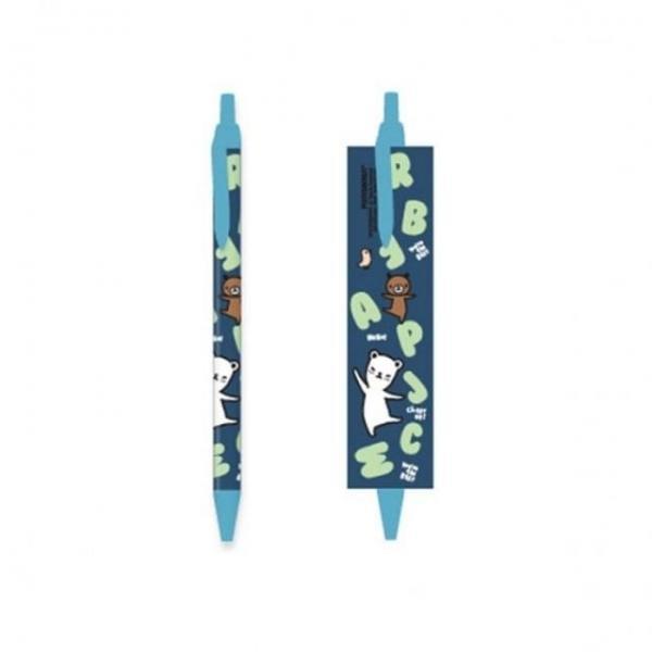 오피스용품 문구 틱톡펜 부하곰 네이비 0.38mm 1개