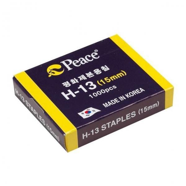 오피스용품 문구 스테플러침 H-13 15mm 1000pcs