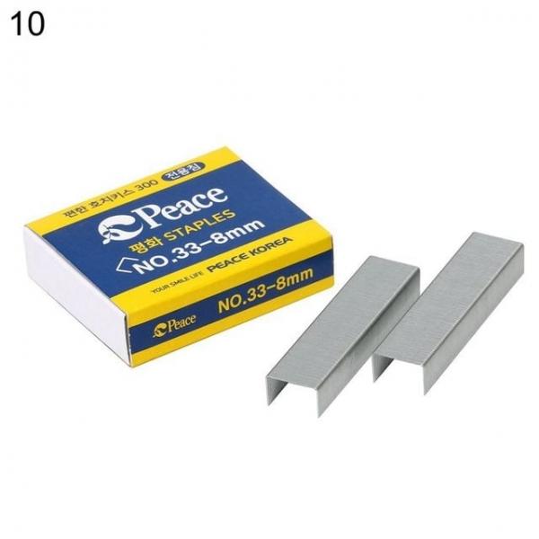 오피스용품 문구 스테플러침 33-8mm 10개