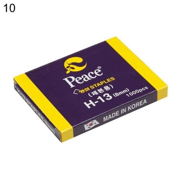 오피스용품 문구 스테플러침 H-13 8mm 1000pcs 10갑