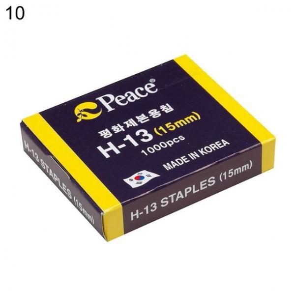 오피스용품 문구 스테플러침 H-13 15mm 1000pcs 10개