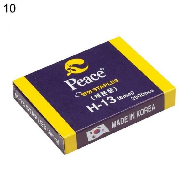 오피스용품 문구 스테플러침 H-13 6mm 2000pcs 10갑