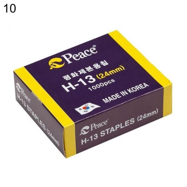 오피스용품 문구 스테플러침 H-13 24mm 1000pcs 10개