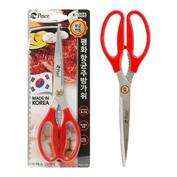 오피스용품 문구 주방가위 K-305 137g 적색