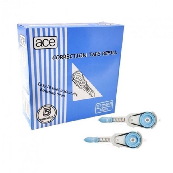 오피스용품 문구 ACE수정테이프리필 CT-2500-R 10입