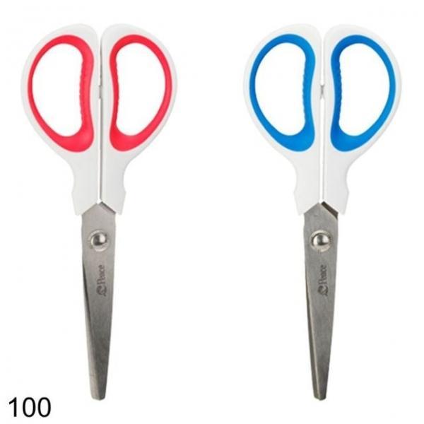 오피스용품 문구 양손핸들가위 160mm 100개 색상랜덤