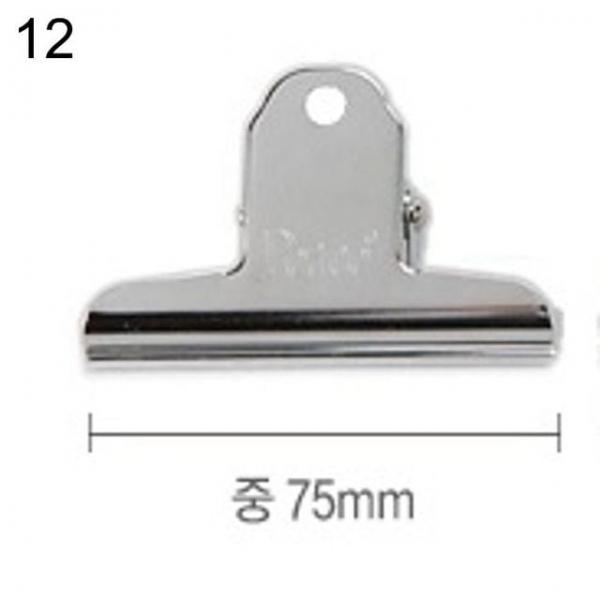 오피스용품 문구 나비지협 집게 중 75mm 12개