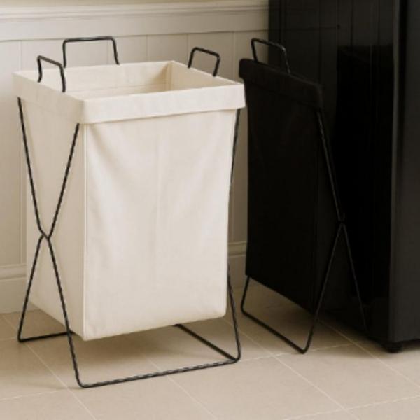 런드리 빨래 바스켓 빨래통 세탁 바구니 2color