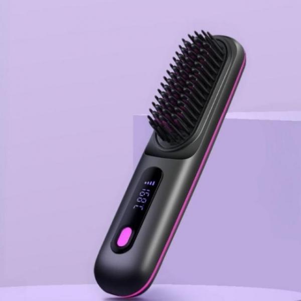 휴대용 미니 무선 고데기 헤어 스타일러 브러쉬 빗