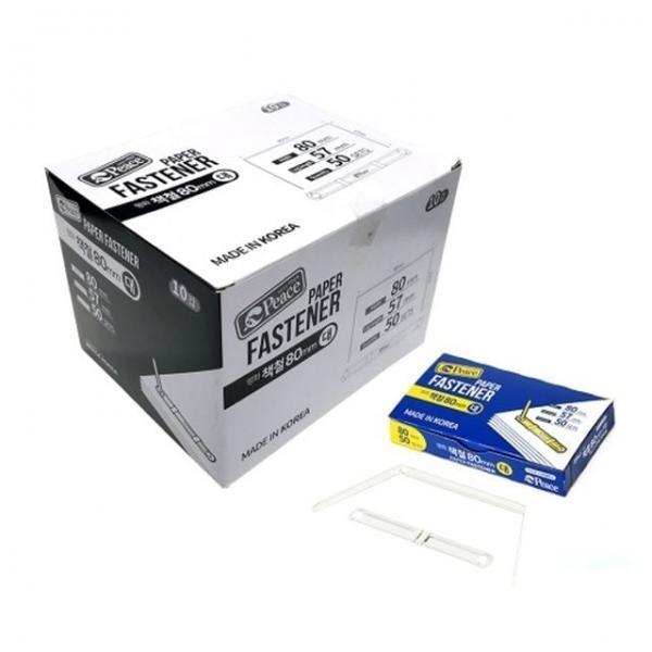 오피스용품 문구 책철 80mm 대 80mmx57mm 50세트 10개
