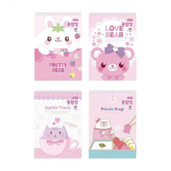 오피스용품 문구 3000 상철 종합장 여자 1권 랜덤발송