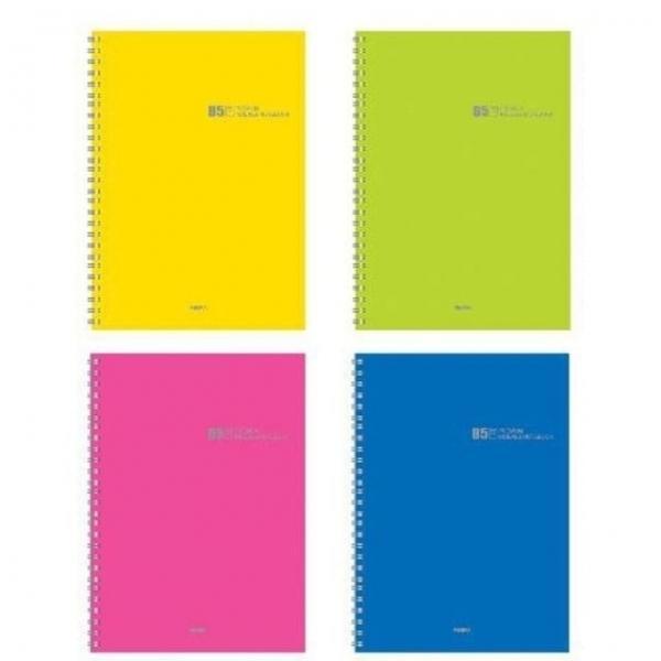 스프링 PP노트 대 16절 190x260mm 146매 1권 색상랜덤