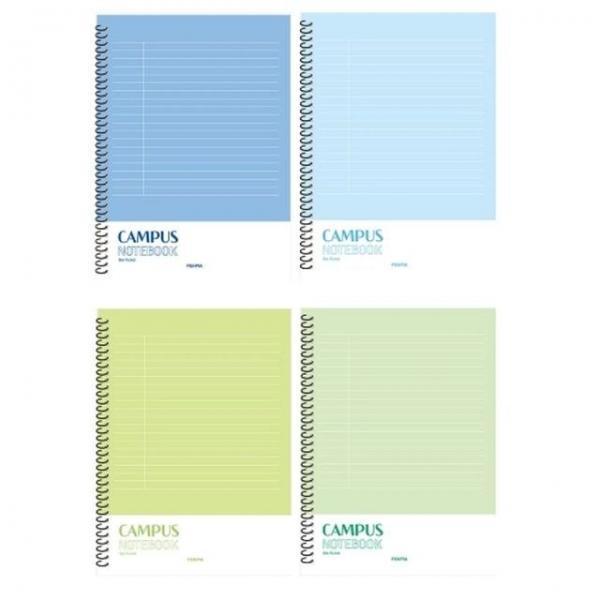 스프링 PP노트 대 16절 190x260mm 75매 30권 색상랜덤