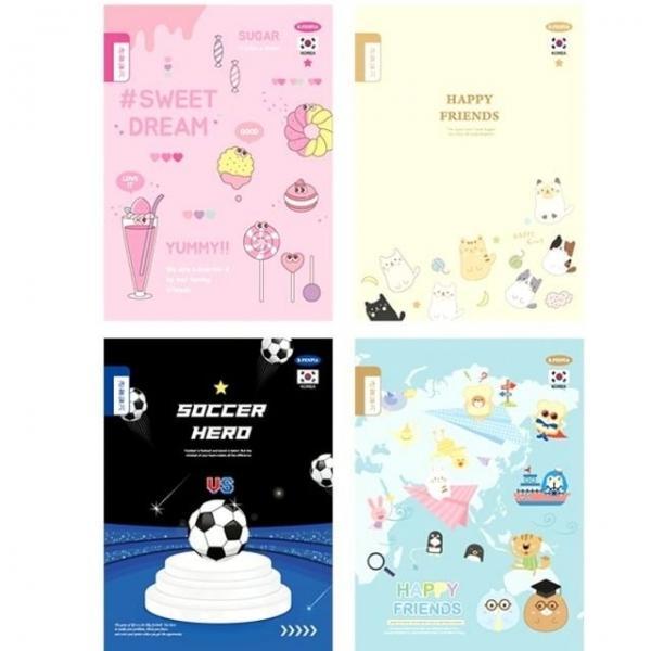 초등노트 제본 관찰일기 디자인랜덤 120권