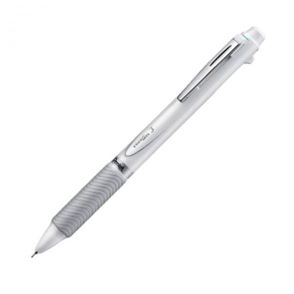 에너겔 3색볼펜 XBLC35W 화이트 0.5mm_니들팁