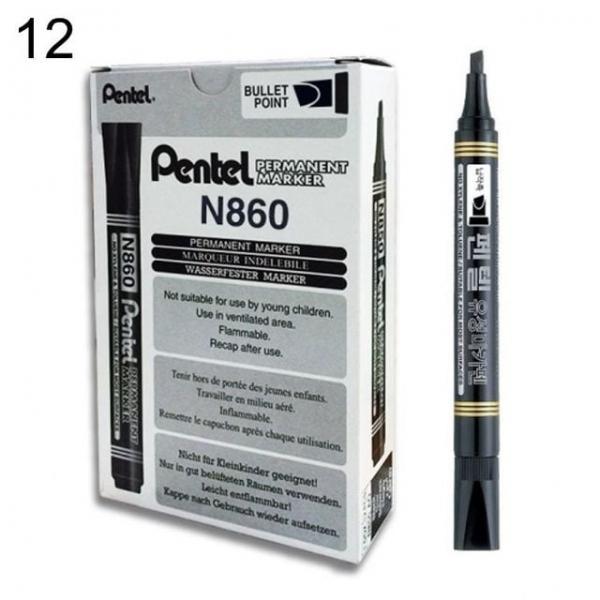 오피스용품 문구 유성매직 N860-AO 흑색 사각닙 12입