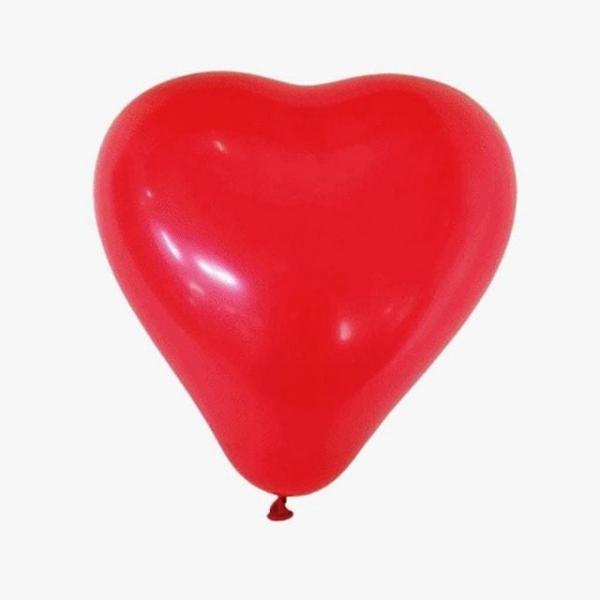 오피스용품 문구 하트풍선 100개입 15cm 색상혼합