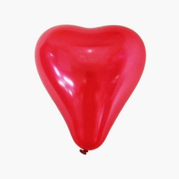 오피스용품 문구 하트풍선 100개입 15cm 펄혼합