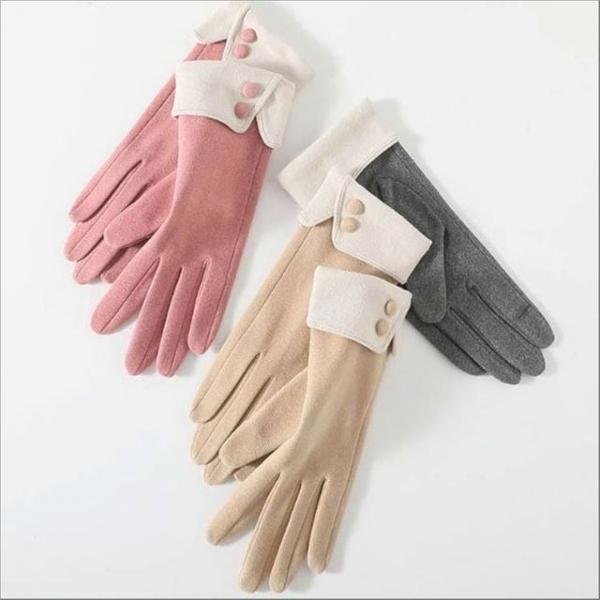 여성 겨울 캐주얼 정장 단정한 겨울장갑 손가락 오픈형 터치가능