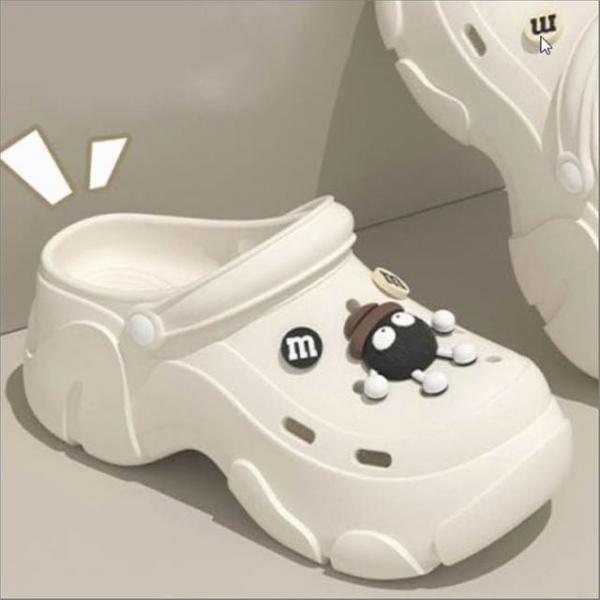 여성 플랫폼 EVA 뮬 샌들 통굽 키높이 에어홀 슬리퍼 신발