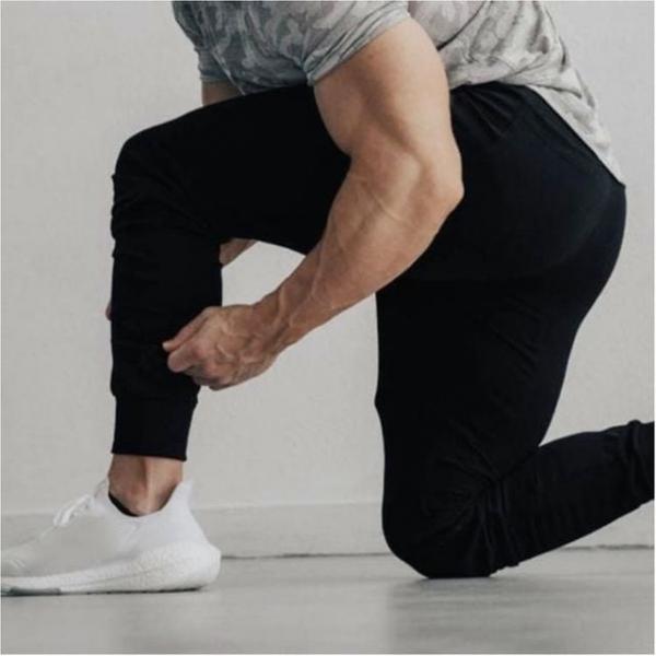 남성 머슬핏 조거팬츠 트레이닝바지 발목 시보리 팬츠