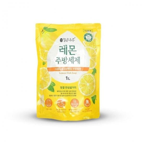 맑은하루 베이킹소다 레몬 주방 세제 리필 1L
