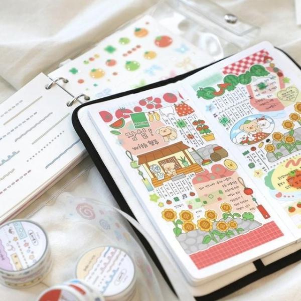 플레플레 별사탕 3공 다이어리 위클리 만년형