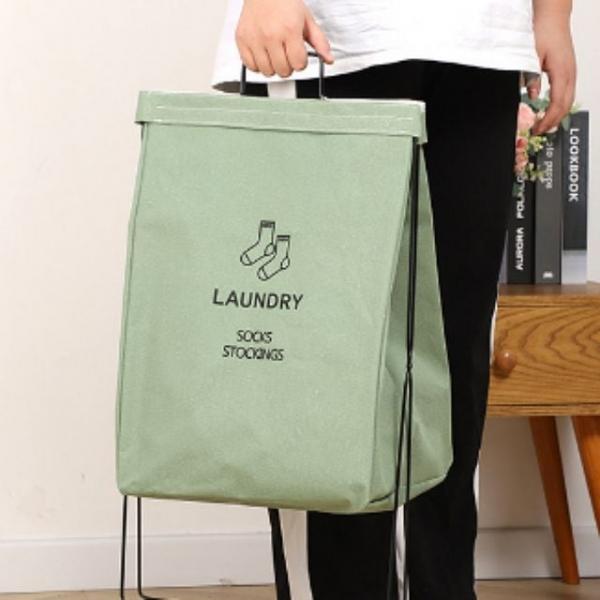 철제프레임 접이식 이동식 분리수거함 쓰레기통