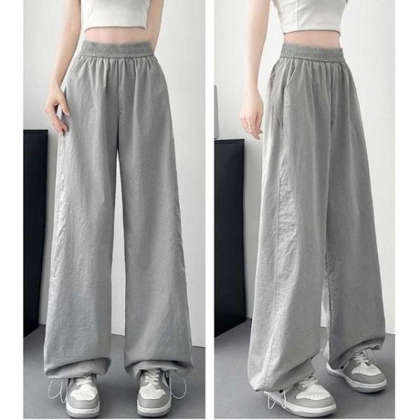 조거 팬츠 밑단 스트링 허리 밴딩 츄리닝 팬츠 코디