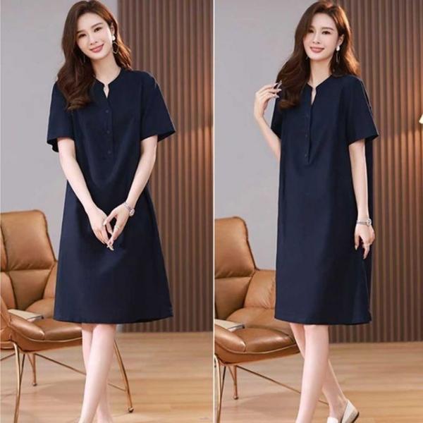 소개팅 룩 여름 반팔 단정한 무릎 기장 원피스 코디