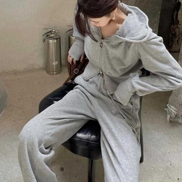 런닝 츄리닝 헬스 여성 운동복 짐웨어 후드 집업 조거