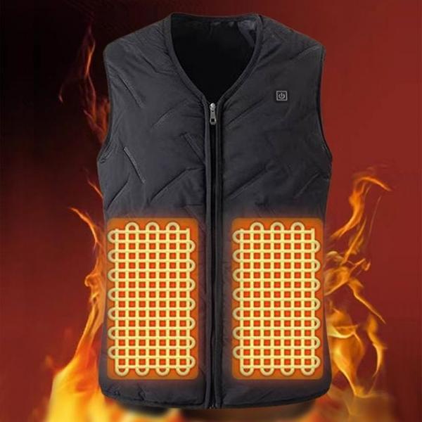 KC인증 방한 USB 열선 보온 발열 온열 조끼 M13314