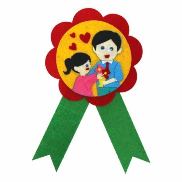 어버이날 펠트 코사지 만들기 유아 어린이집 교구 재료