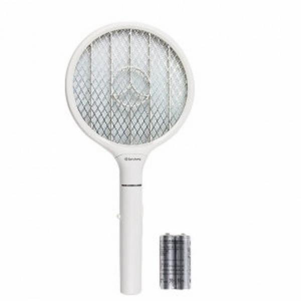 삼정 베스트 해충킬러 원형 22.5x46.5mm 화이트 전자 모기채 파리채