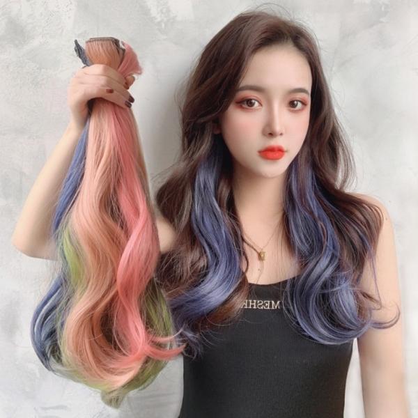 롤링볼륨 포인트 붙임머리 헤어피스 컬러