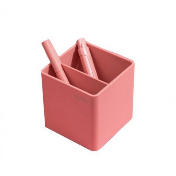 델리 누사인 펜꽂이 핑크 NS011PK 84x84x86mm 오거나이저