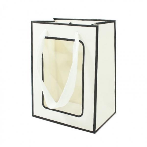 투명창 쇼핑백 12개세트 가로15cmX높이20cmX폭10cm 선물가방