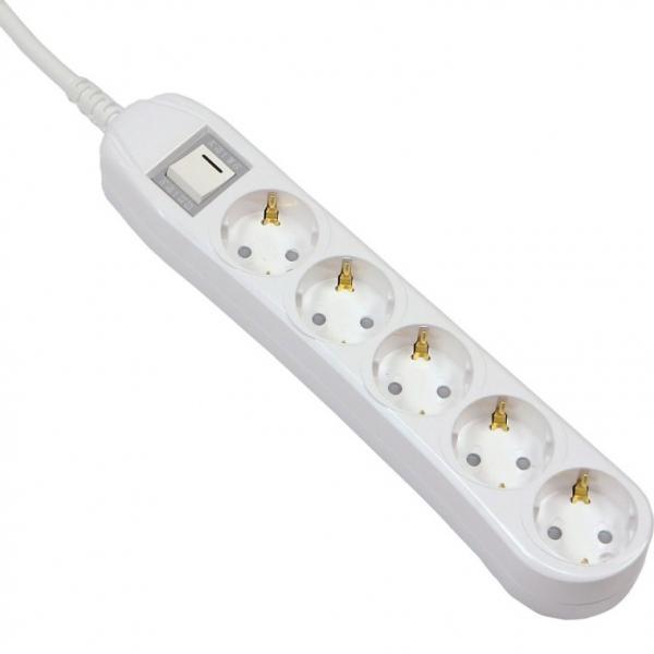 써보니 접지 스위치 부착 5구 1.5M 멀티탭 M-1250 콘센트