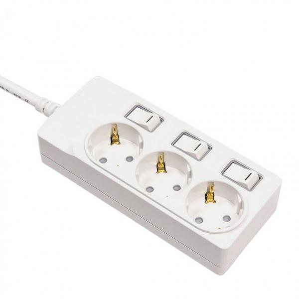 써보니 접지 개별 스위치 부착 3구 3M 멀티탭 M-1333 콘센트