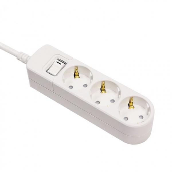 써보니 접지 스위치 부착 3구 2M 멀티탭 M-1232 콘센트