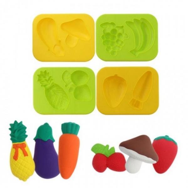 뚝딱 찍기놀이 과일야채몰드 4종 만들기 교구 재료