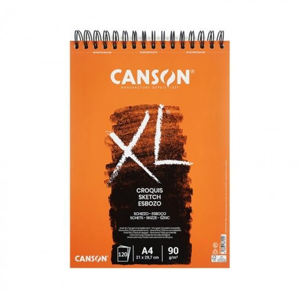캔숀 캔손 XL 스프링 절취 스케치북 90g A4 120매