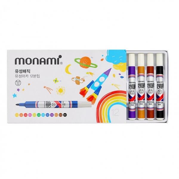 모나미 유성매직 12색 세트