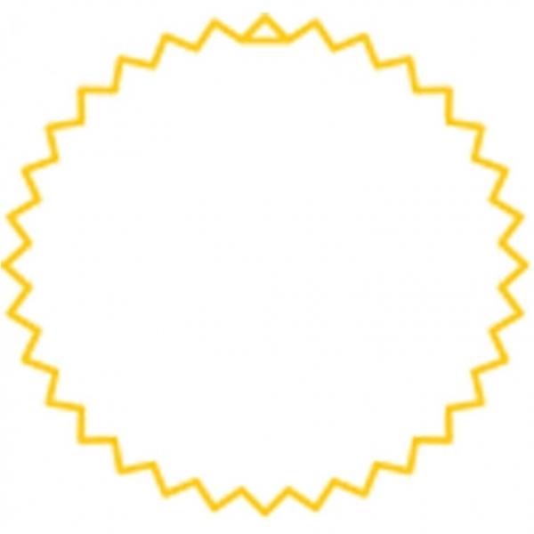 우진 상장스티커 금 무지 45mm