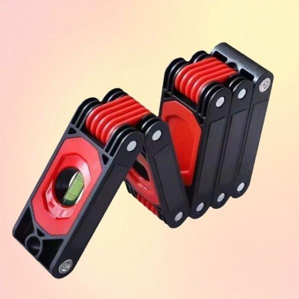 곡선도 측정하는 접이식 수평자 수평계 눈금 다기능