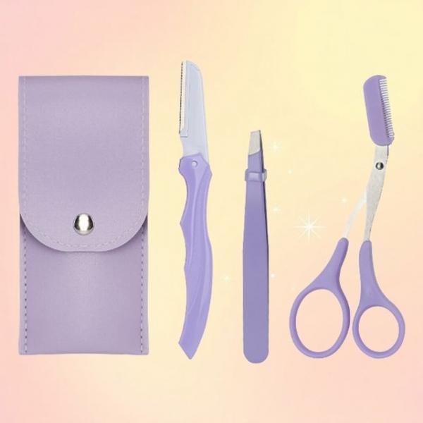 눈썹정리 키트 세트 미용칼 눈썹칼 3종 예쁜눈썹