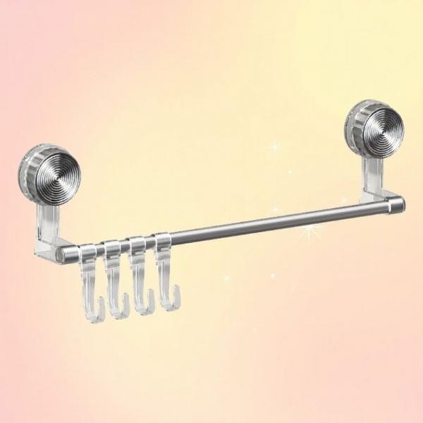 고리형 수건걸이 무타공 흡착식 수건행거 간편설치