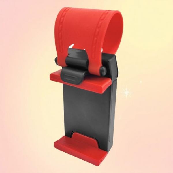 핸들에 끼우는 무접착 폰거치대 핸들형 휴대폰 고정