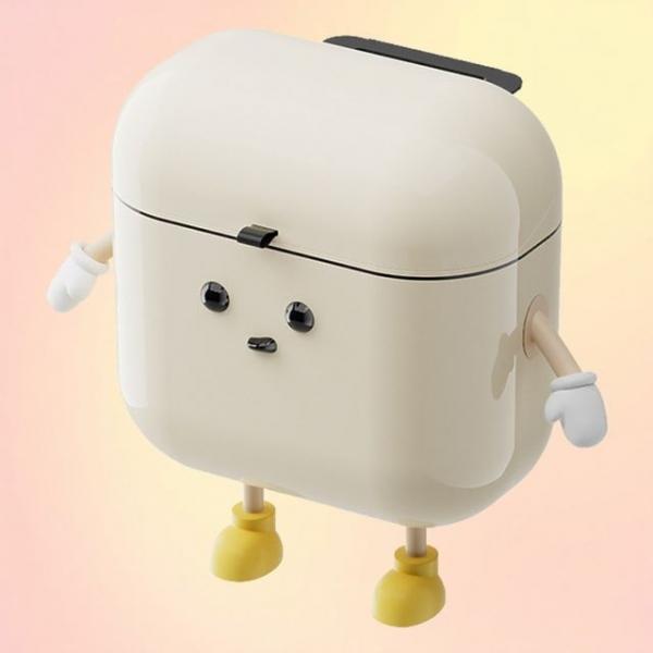 도어걸이형 캐릭터 휴지통 귀여운 쓰레기통 냄새차단